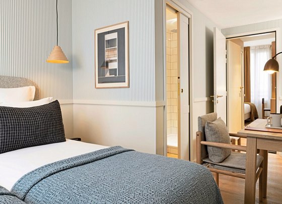 Le Petit Oberkampf Hotel & Spa - Wohnbeispiel Dreibettzimmer (Zimmercodierung TG1)