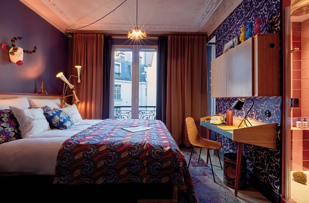 25hours Hotel Terminus Nord - Wohnbeispiel Medium Zimmer (Zimmercodierung DG1)