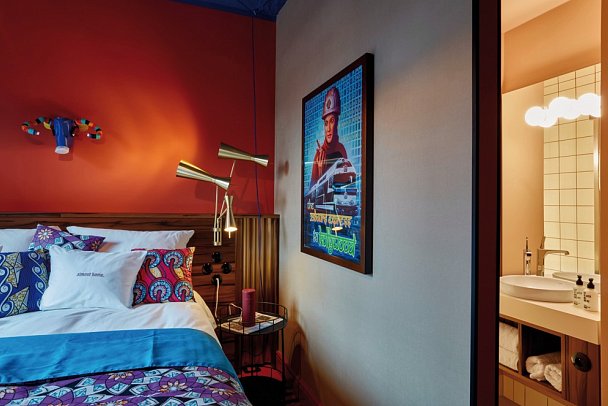 25hours Hotel Terminus Nord - Wohnbeispiel Medium Zimmer (Zimmercodierung DG1)