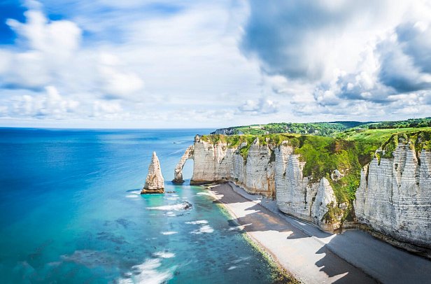 Höhepunkte Nordfrankreichs - Paris, Loire-Tal & Normandie - Kreidefelsen Étretat