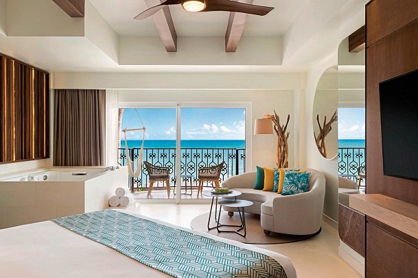 Hyatt Vivid Playa del Carmen - Wohnbeispiel Juniorsuite Oceanview King (Zimmercodierung JBM)