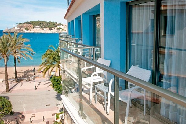 Los Geranios - Beispiel Balkon Doppelzimmer Komfort seitl. Meerblick (Zimmercodierung DBN)