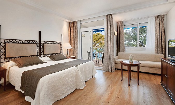 Hipotels Eurotel Punta Rotja - Wohnbeispiel Doppelzimmer Meerblick (Zimmercodierung DBM)