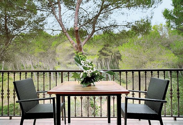 Es Bauló Petit - Beispiel Balkon (Zimmercodierungen SB1, AB1 & OB1)