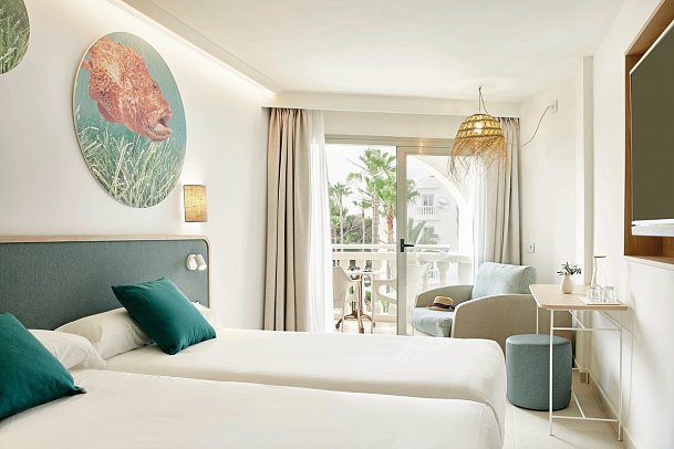 Iberostar Selection Albufera Playa - Wohnbeispiel Doppelzimmer Star Prestige seitl. Meerblick (Zimmercodierungen D5N & D6N)