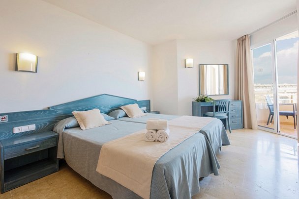 Dunes Platja - Wohnbeispiel Apt. 1 Schlafz. Meerblick