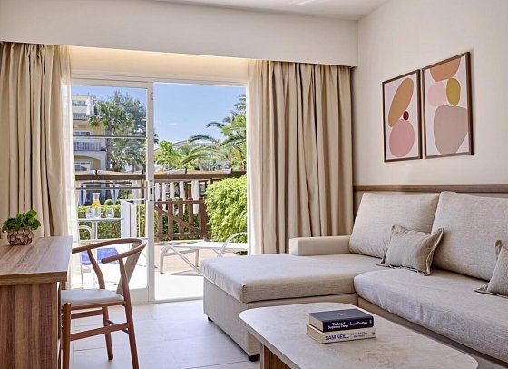 Zafiro Ca'n Picafort - Wohnbeispiel Suite 1 Schlafzimmer mit privatem Pool (Zimmercodierung W3Q/W4Q)
