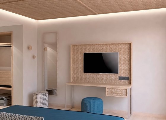 Marins Suites - Wohnbeispiel Doppelzimmer Meerblick (Zimmercodierungen D1M & D2M)