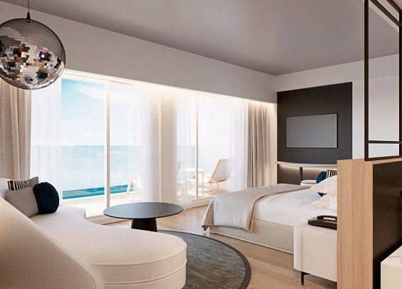 Universal Hotel Neptuno - Adults Only - Wohnbeispiel Juniorsuite Meerblick (Zimmercodierung JBM)
