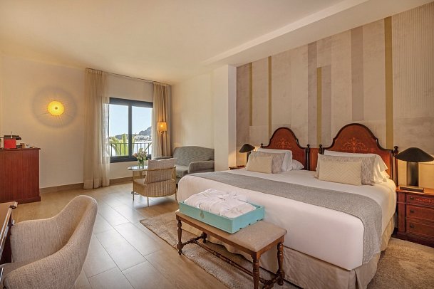Secrets Mallorca Villamil Resort & Spa - Wohnbeispiel Doppelzimmer Deluxe frontaler Meerblick (Zimmercodierung DDM)