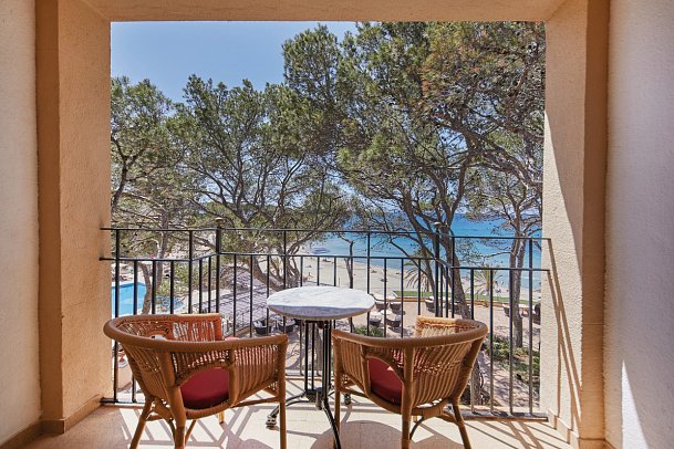 Secrets Mallorca Villamil Resort & Spa - Wohnbeispiel Suite frontaler Meerblick Preferred Club (Zimmercodierung WTM)