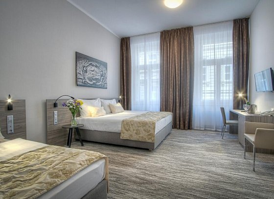 Hotel Páv - Wohnbeispiel Dreibettzimmer