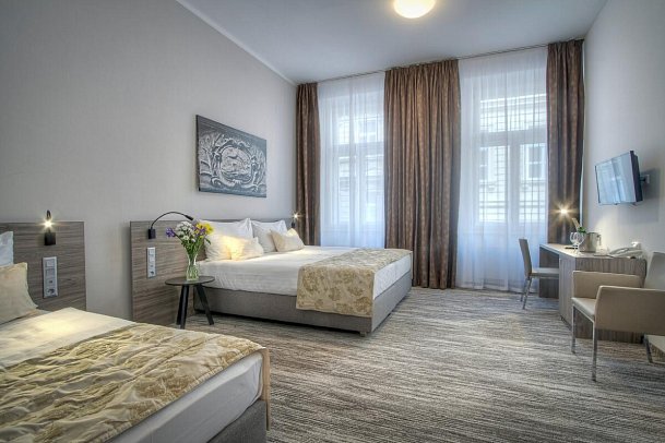 Hotel Páv - Wohnbeispiel Dreibettzimmer