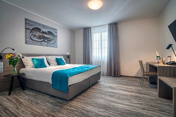 Hotel Páv - Wohnbeispiel Doppelzimmer (Zimmercodierung DB1)