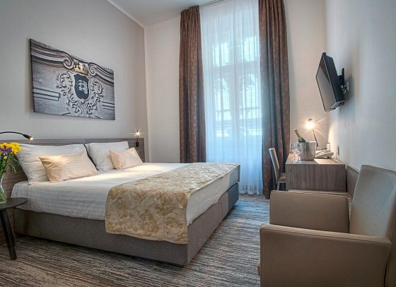 Hotel Páv - Wohnbeispiel Doppelzimmer (Zimmercodierung DB1)