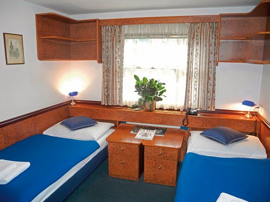 Botel Admiral - Wohnbeispiel Doppelzimmer Standard (Zimmercodierung DG1)