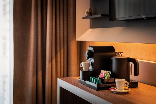 CUBE Hotel - Wohnbeispiel Doppelzimmer Superior (Zimmercodierung DS1)