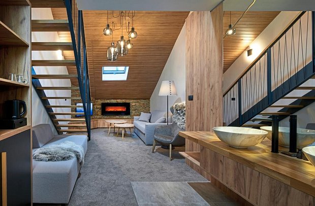 Wellness Hotel Svornost - Wohnbeispiel Maisonette Superior Appartement (Zimmercodierung MS1)