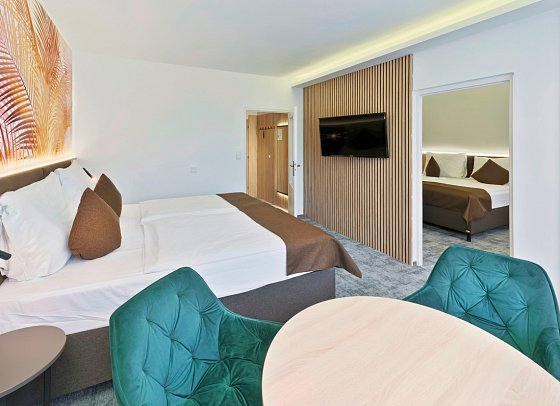 Wellness Hotel Astra - Wohnbeispiel Appartement 2 Schlafzimmer (Zimmercodierung OB1)