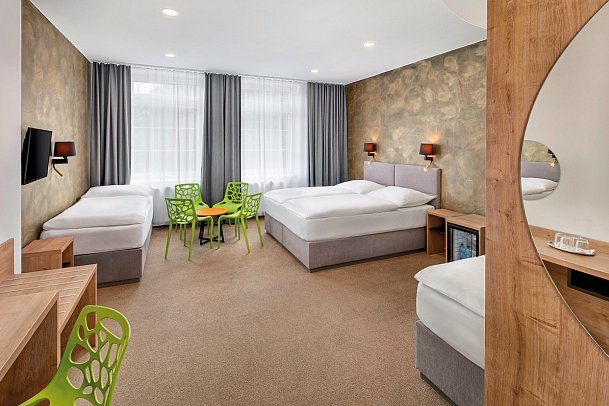 Wellness Hotel Babylon - Wohnbeispiel Dreibettzimmer (Zimmercodierung TB1)