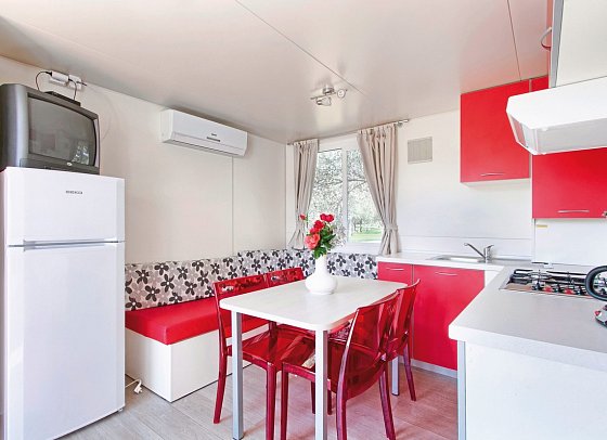 Camping Oliva - Wohnbeispiel Mobiheim Comfort (Zimmercodierung CF1)