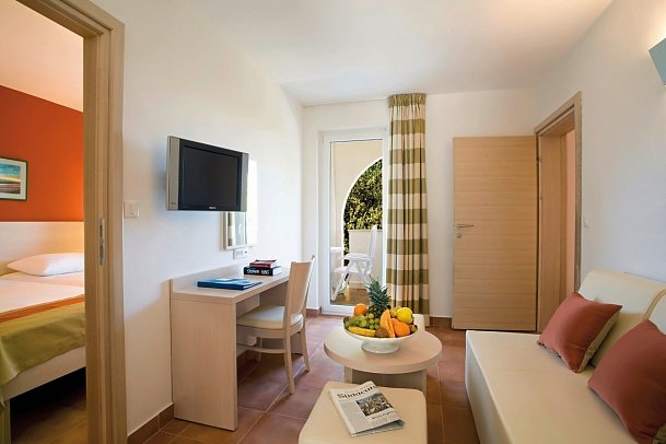 Valamar Tamaris Resort - Wohnbeispiel Juniorsuite für 4 plus 1 Casa Palma (Zimmercodierung FBV)
