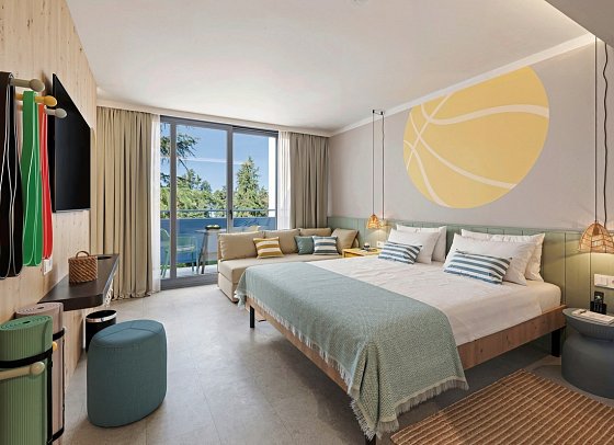Sunny Porec Hotel by Valamar - Wohnbeispiel Zimmer für 2 plus 1 (Zimmercodierung TS1)