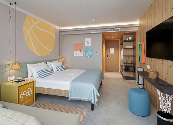 Sunny Porec Hotel by Valamar - Wohnbeispiel Zimmer für 2 plus 1 (Zimmercodierung TS1)