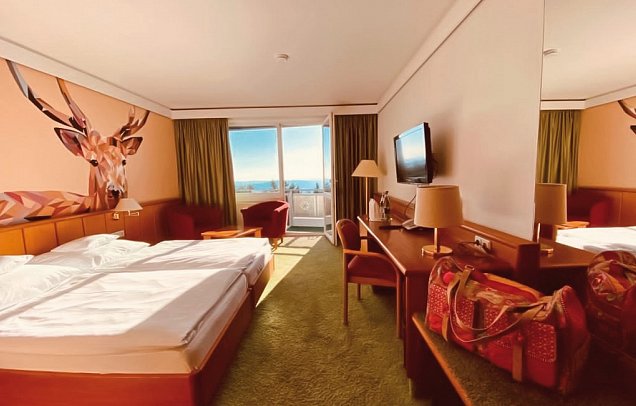 Wellness- & Nationalpark-Hotel Schliffkopf - Wohnbeispiel Doppelzimmer Roter Schliff (Zimmercodierung DB1)