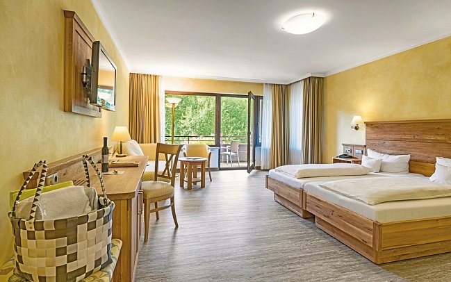 Ringhotel Mönchs Waldhotel - Wohnbeispiel Doppelzimmer Komfort Balkon (Zimmercodierung DF1)