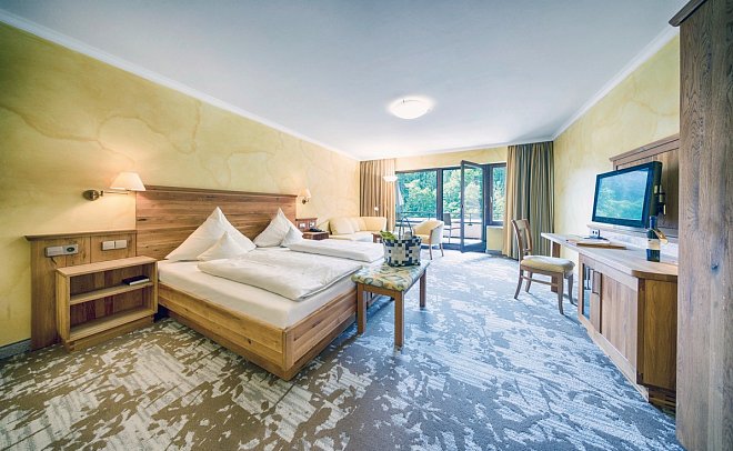 Ringhotel Mönchs Waldhotel - Wohnbeispiel Doppelzimmer Komfort Balkon (Zimmercodierung DF1)