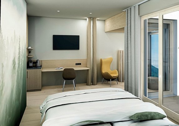 Waldhotel am Notschreipass - Wohnbeispiel Juniorsuite Waldwipfel (Zimmercodierung JB2)