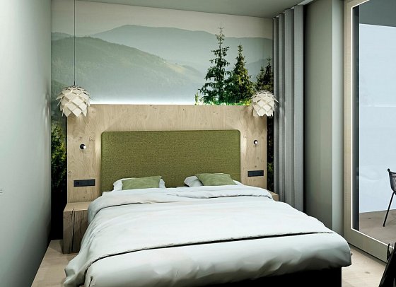 Waldhotel am Notschreipass - Modellbild Wohnbeispiel Family Suite Baumhaus (Zimmercodierung WB1)