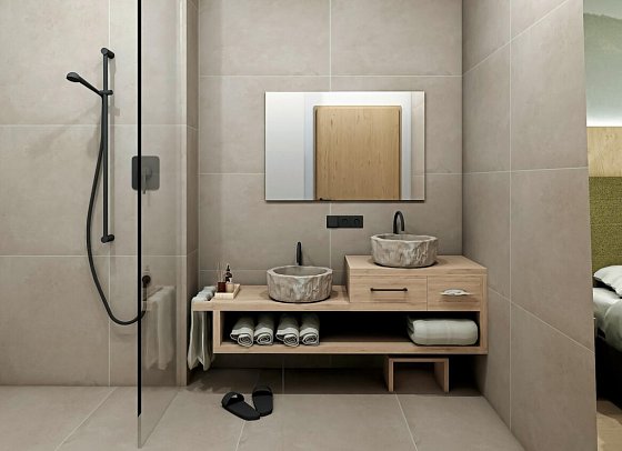 Waldhotel am Notschreipass - Modellbild Wohnbeispiel Family Suite Baumhaus (Zimmercodierung WB1)