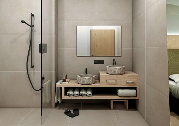 Waldhotel am Notschreipass - Modellbild Wohnbeispiel Family Suite Baumhaus (Zimmercodierung WB1)