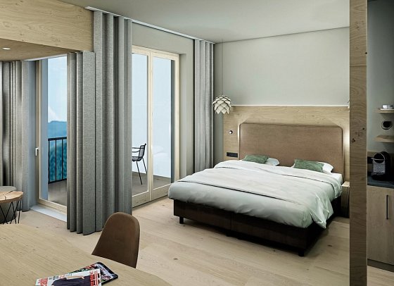 Waldhotel am Notschreipass - Wohnbeispiel Juniorsuite Waldwipfel (Zimmercodierung JB2)
