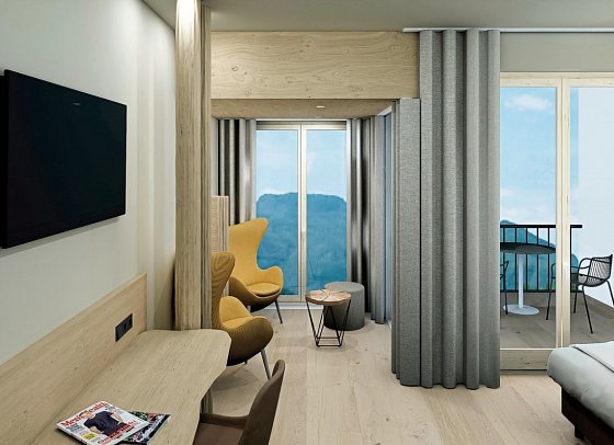 Waldhotel am Notschreipass - Wohnbeispiel Juniorsuite Waldwipfel (Zimmercodierung JB2)