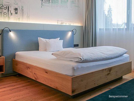 Hotel FederWERK - Wohnbeispiel Doppelzimmer (Zimmercodierung DB1)