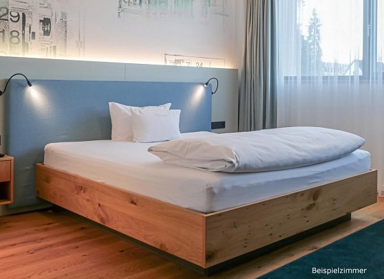 Hotel FederWERK - Wohnbeispiel Doppelzimmer (Zimmercodierung DB1)