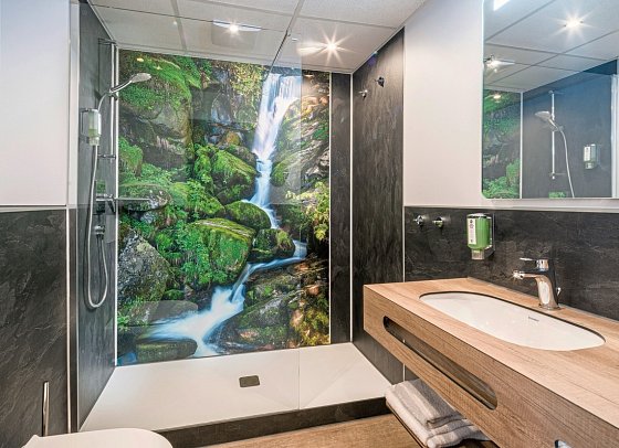 Best Western Plus Schwarzwald Residenz - Beispiel Bad (Zimmercodierungen DF1, FB1 & AB1)