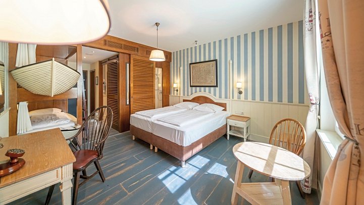 Erlebnishotel Bell Rock - Wohnbeispiel Standardzimmer (Zimmercodierungen DB1, EB1, TB1, RB1, DX1, EX1, TX1, RX1, DX2, EX2, TX2, RX2, DS3, ES3, TS3, RS3, FB1, FX1, FX2, FX3, XB1, XB2, XB3 & XB4)