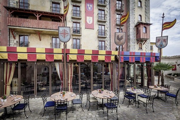 Burghotel Castillo Alcazar - Restaurant Terrasse
