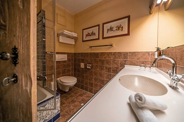 Burghotel Castillo Alcazar - Wohnbeispiel Standardzimmer (Zimmercodierungen DB1, EB1, TB1, RB1, DX1, EX1, TX1, RX1, DX2, EX2, TX2, RX2, DS3, ES3, TS3, RS3, FB1, FX1, FX2, FX3, XB1, XB2, XB3 & XB4)