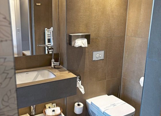Hotel zur Malzmühle - Beispiel Bad Doppelzimmer Standard (Zimmercodierung DG1)