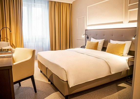 Parkhotel Kurhaus - Wohnbeispiel Doppelzimmer Komfort King Park (Zimmercodierung DF2)