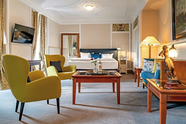 Romantik Jugendstilhotel Bellevue - Wohnbeispiel Doppelzimmer (Zimmercodierungen DB1 & DX1)