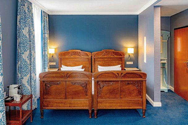 Romantik Jugendstilhotel Bellevue - Wohnbeispiel Doppelzimmer Komfort (Zimmercodierungen DF1 & DX2)