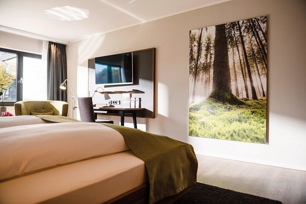 Sporthotel Grafenwald - Wohnbeispiel Doppelzimmer Komfort (Zimmercodierung DF1)