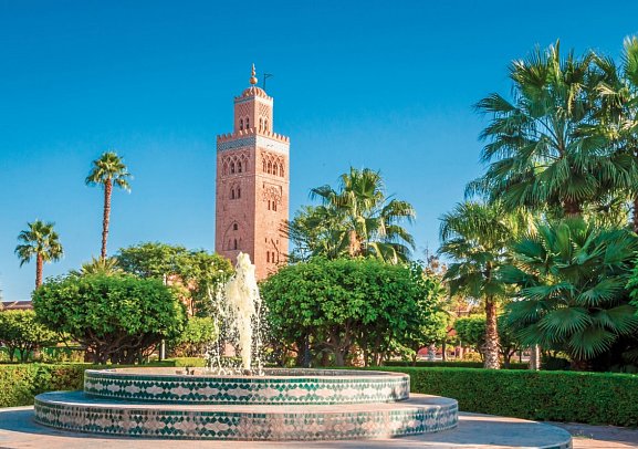 Marrakesch und das faszinierende Atlasgebirge bewusst entdecken - Koutoubia-Moschee, Marrakesch
