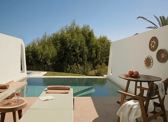 Absolute Kiotari Resort - Wohnbeispiel Doppelzimmer Superior Privatpool (Zimmercodierung DS2)